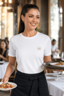    T-shirt donna cotone BIO bianca