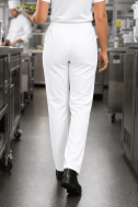    Pantalone cuoco bianco unisex con coulisse D DTC-WK700