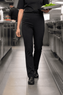    Pantalone cuoco nero unisex con coulisse D DTC-WK700