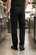    Pantalone cuoco nero unisex con coulisse U DTC-WK700