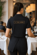    Polo donna piquet MM nera DTC-K255