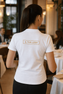    T-shirt donna cotone BIO bianca