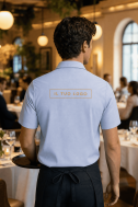    Camicia uomo elasticizzata MM azzurra DTC -K531