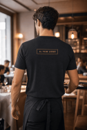    T-shirt uomo cotone BIO nera  DTC-K3025IC