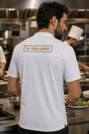    T-shirt cuoco unisex bianca MM-U DTC-WK300