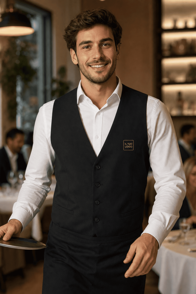   Gilet uomo elegante nero  DTC-K501