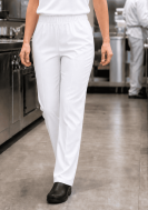    Pantalone cuoco bianco unisex con coulisse D DTC-WK700